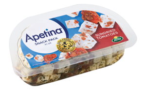 Arla® Apetina® white cheese cubes in oil with sundried tomatoes