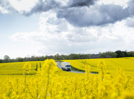 Photo of a milk truck