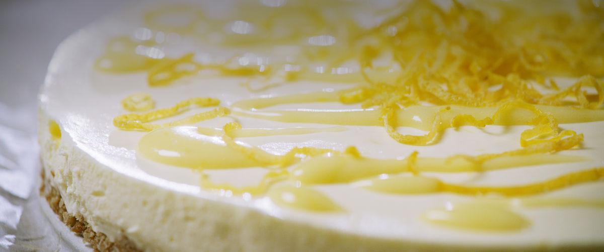 Video of lemon cheesecake