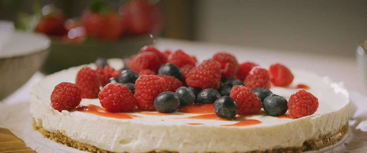 Video of no bake cheesecake