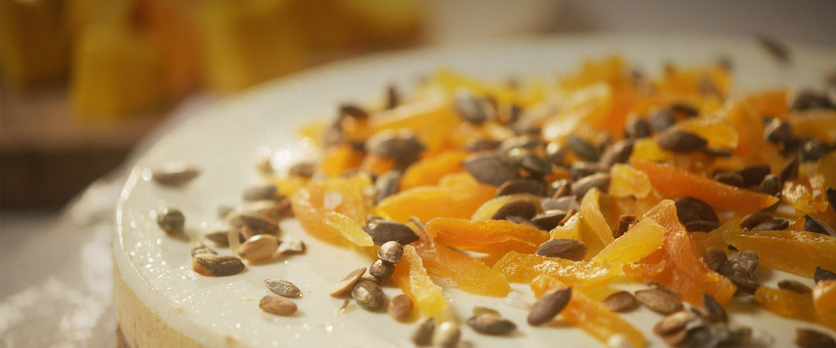 Video of pumpkin cheesecake